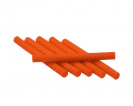 Foam Cylinders, Orange, 4 mm